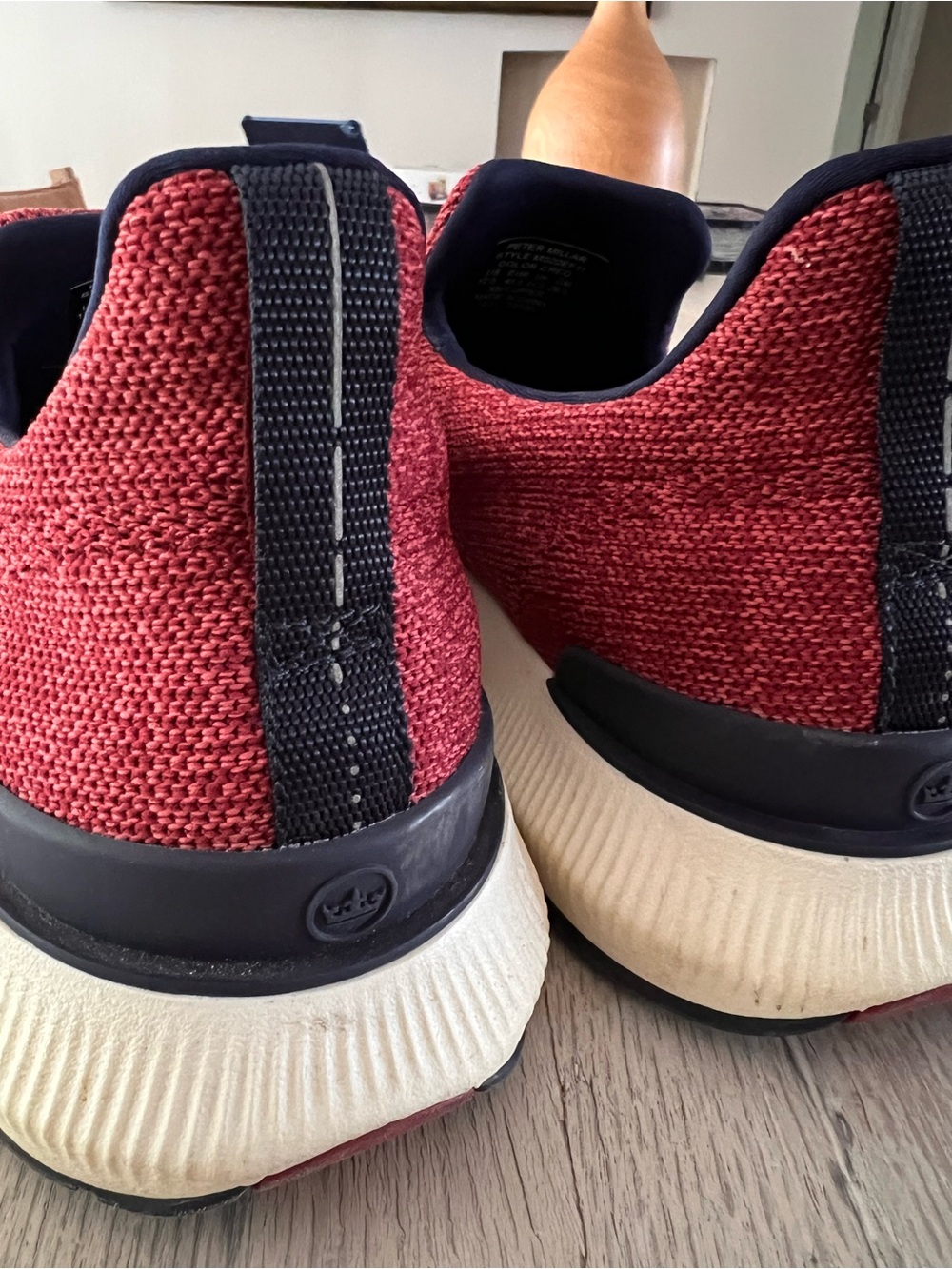 Peter Millar Crown Sport Men's Hyperlight Apollo Sneakers Clared Red Size 12.5 - Picture 8 of 10